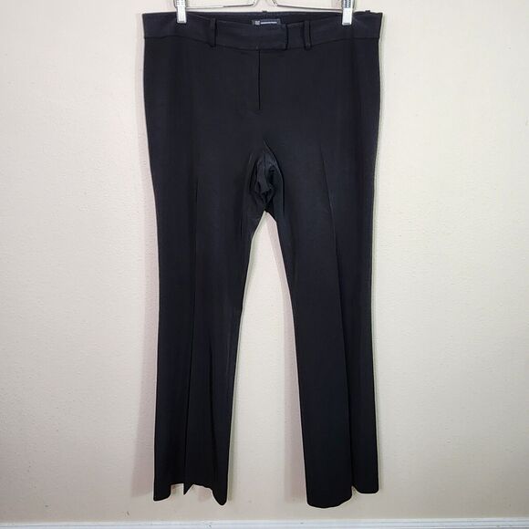 International Concepts Women's Black Dress Pants Workwear Size 12 x 34 Slacks - Picture 1 of 6